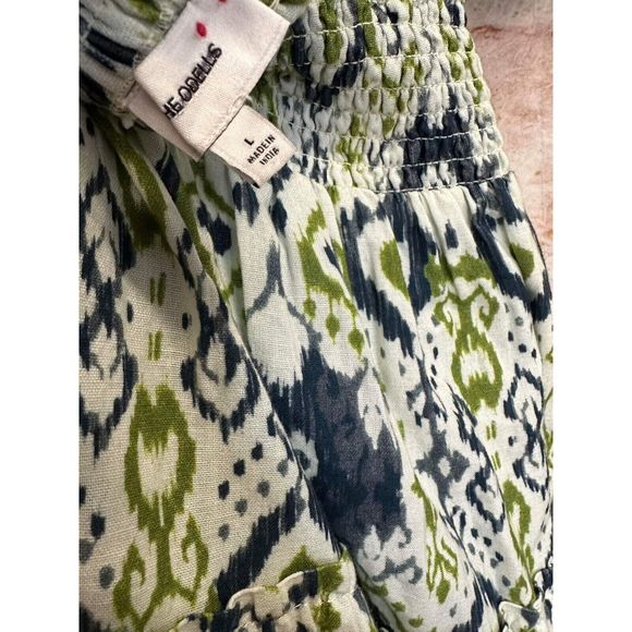 New Anthropolgie X THE ODELLS Smocked Puff-Sleeve Dress Size Large - Picture 9 of 9